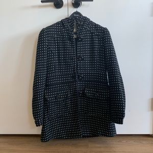 Black Guess Polka Dot Coat